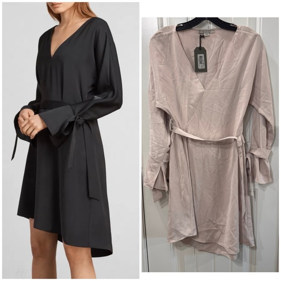 All Saints Dresses & Skirts - ALLSAINTS Sia Dress in Pale Pink